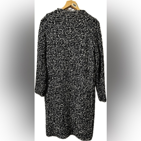 Zara Knit long open front cardigan sweater jacket frayed/fringed edges. Size M - Picture 5 of 15